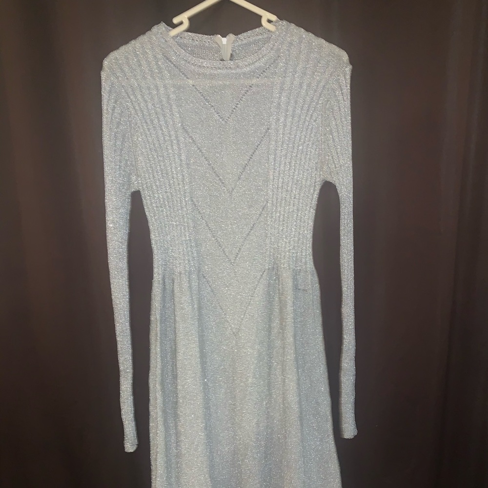 Sparkly silver dress